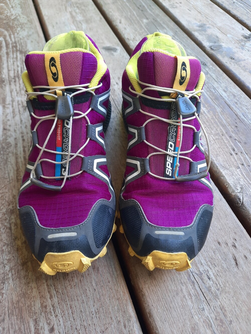 Salomon Speedcross 3 Plum Black Crown Grip Trail Running Hiking Shoes Size 8.5 - Picture 5 of 16